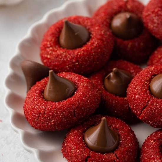 Red velvet blossoms with Hersheys - Recipe photo by lifestyleofafoodie