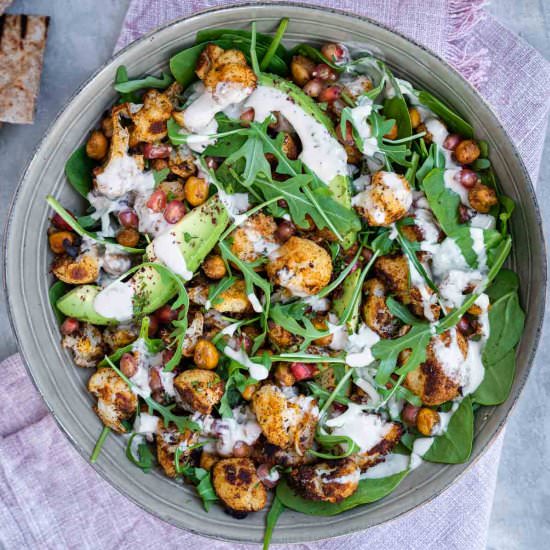 Roasted Cauliflower Salad - Recipe photo by Sixhungryfeet