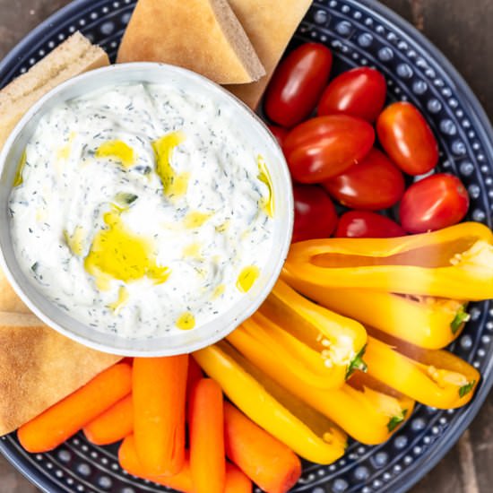 Authentic Greek Tzatziki Sauce - Recipe photo by The Mediterranean Dish