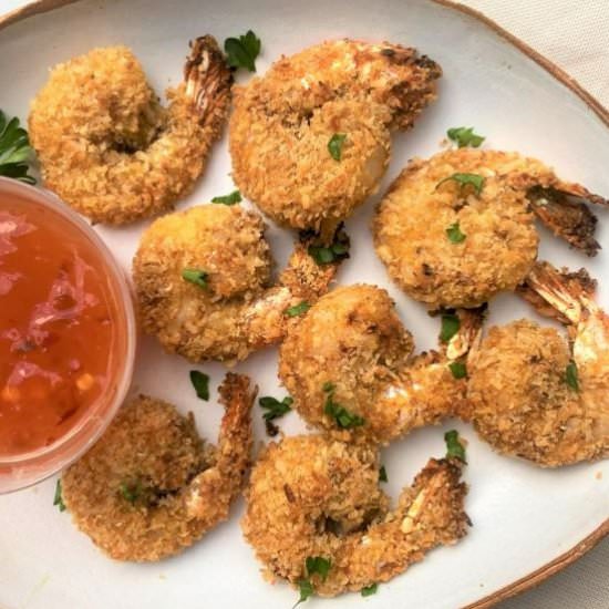 Keto Air Fryer Coconut Shrimp - Recipe photo by lowcarbsimplified