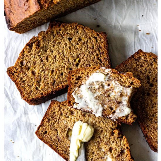 Wildly Simple Vegan Banana Bread - Recipe photo by wildandwhelm