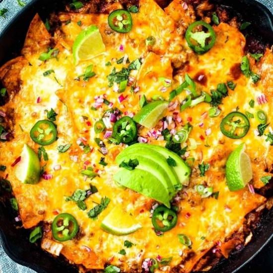 Beef Enchilada Skillet - Recipe photo by taoofspice