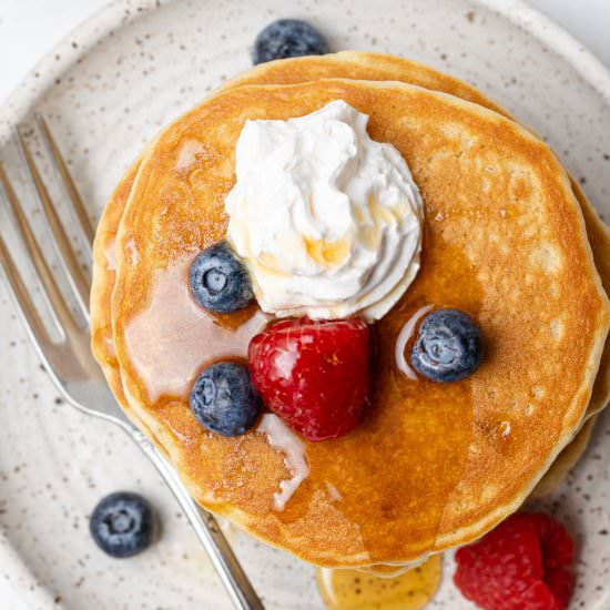 Thick and Fluffy Pancakes - Recipe photo by cookiedoughdiaries