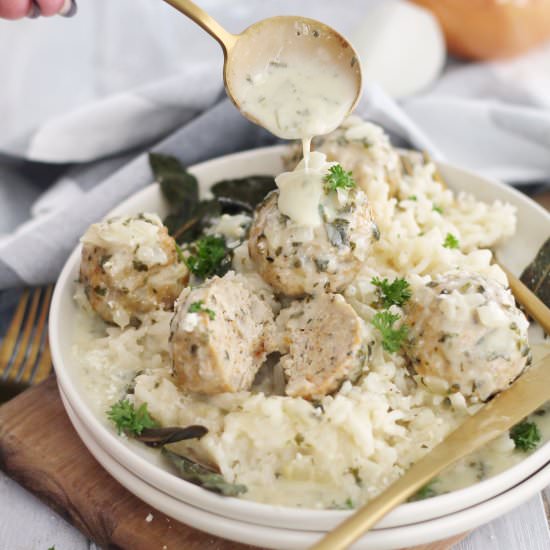 Herb Baked Chicken Meatballs - Recipe photo by Ereese