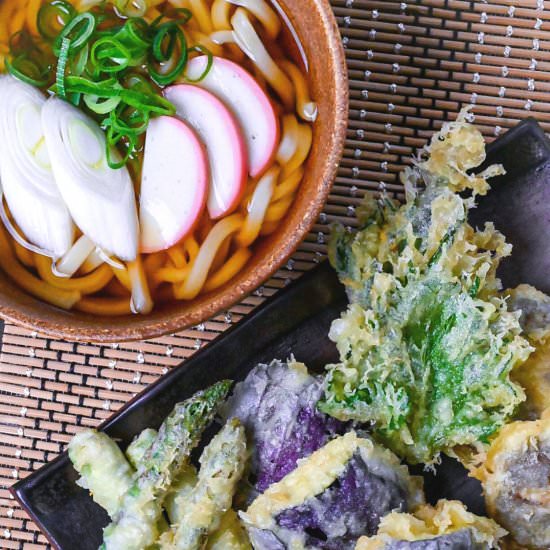 Vegetable Tempura Udon - Recipe photo by Sudachi Recipes