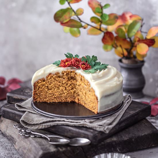 Gluten-Free Kabocha Squash Cake - Recipe photo by RainbowInMyKitchen