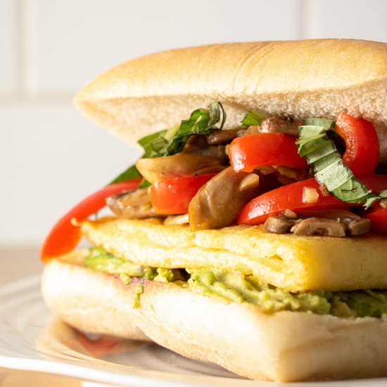 Vegan Breakfast Sandwich - Recipe photo by TheHomeBakedVegan