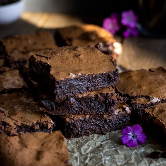 Fudgy Espresso Brownies - Recipe photo by This Home Kitchen