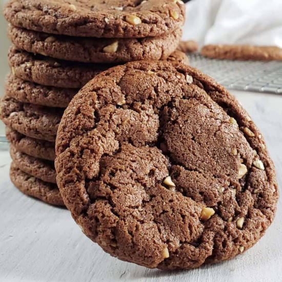 Crispy Nutella Brownie Cookies - Recipe photo by RaspberriesAndKohlrabi