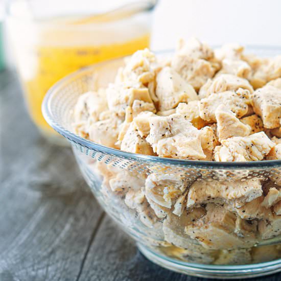 Instant Pot Chicken Cubes - Recipe photo by MyLifeCookbook