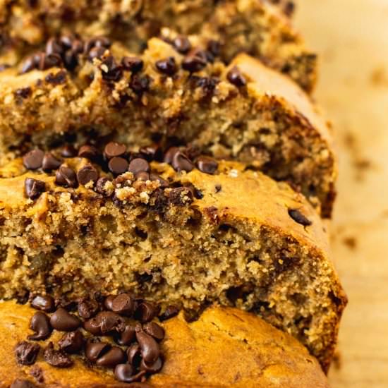 Chocolate Chip Banana Bread - Recipe photo by sticksscratchkitchen