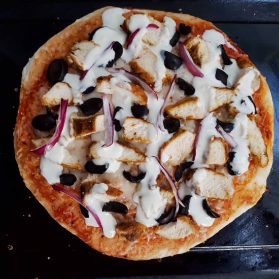 Chicken Shawarma Pizza - Recipe photo by saodeh