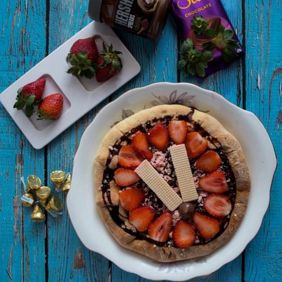 Recipe of Chocolate Pizza - Recipe photo by Puja