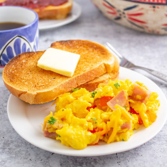 Denver Scrambled Eggs - Recipe photo by BeyondtheCoop