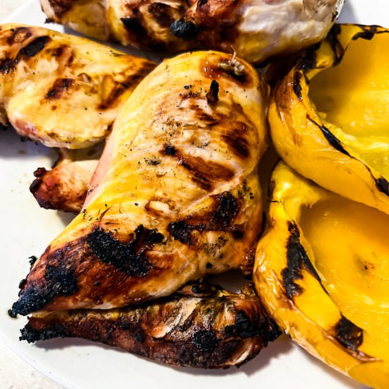 Grilled Pickle Chicken - Recipe photo by Lisa G Cooks