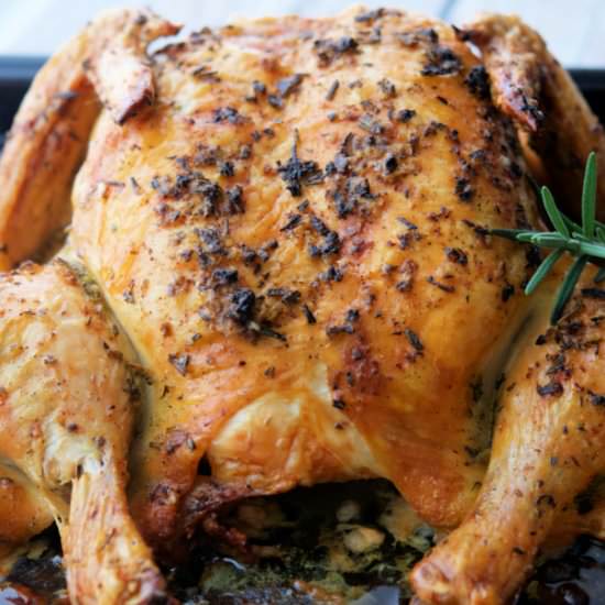 Rosemary Lemon Spatchcock Chicken - Recipe photo by Carries Experimental Kitchen