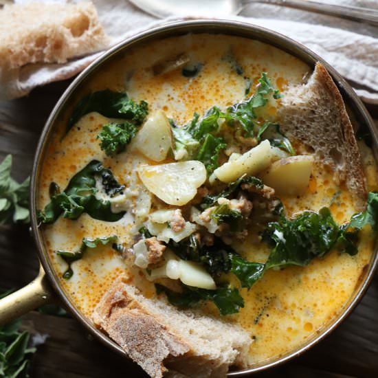 30 Minute Rustic Zuppa Toscana - Recipe photo by butternutandsage