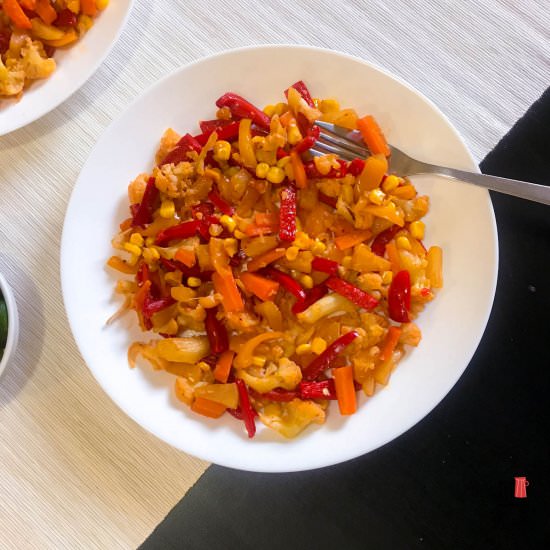 HEALTHY STIR FRY VEGGIES RECIPE - Recipe photo by Tips N Recipes