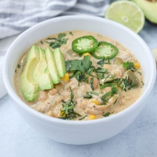 Crock Pot Green Chicken Chili - Recipe photo by whollytasteful
