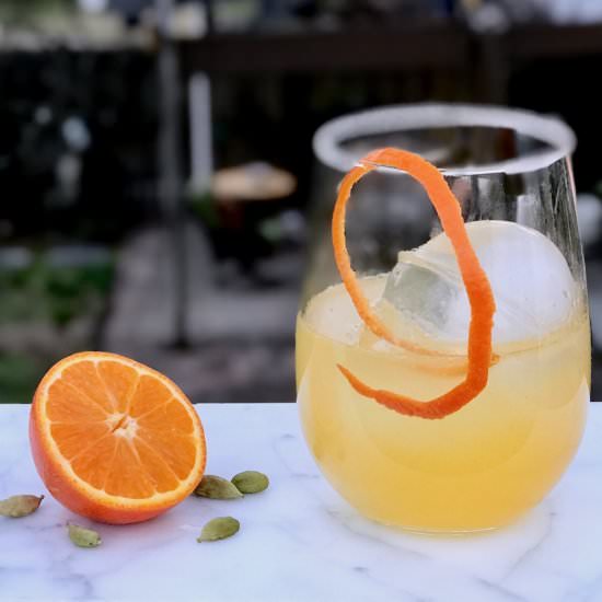 Clementine Cardamom Cocktail - Recipe photo by the good eats co