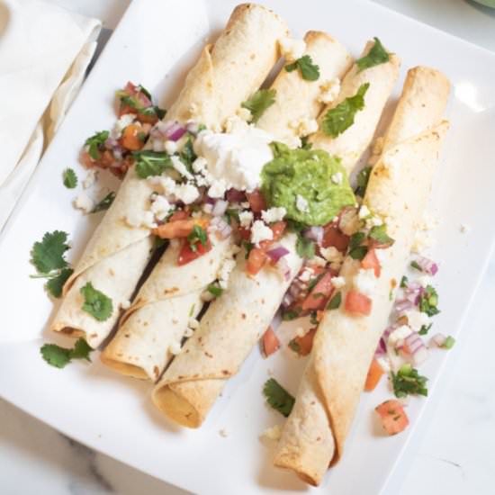 Baked Flautas de Pollo - Recipe photo by servedfromscratch