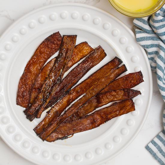 Banana Peel Bacon - Recipe photo by dailydish