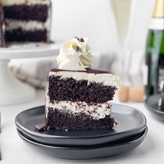 Chocolate Champagne Cake - Recipe photo by live to sweet