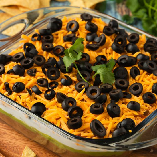 Zesty 5-Layer Bean Dip - Recipe photo by MaesMenu