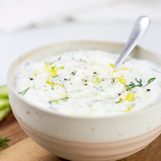 Vegan Tzatziki - Recipe photo by lovefoodnourish