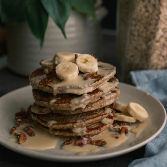 Oat Flour Blender Pancakes - Recipe photo by LifeAroundtheTable