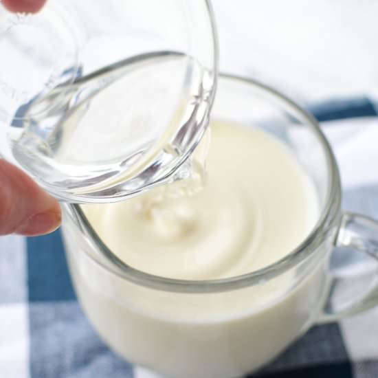 Buttermilk Substitute - Recipe photo by littlehomeinthemaking