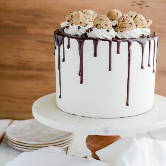 Chocolate Chip Cookie Dough Cake - Recipe photo by TheCakeChica