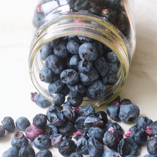 Freeze Dried Blueberries - Recipe photo by Everything Pretty