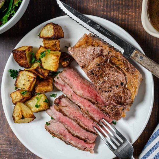 Pan Seared Ribeye - Recipe photo by BestBeefRecipes