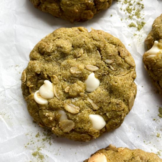 Chewy Oatmeal Matcha Cookies - Recipe photo by frozen_bananas_