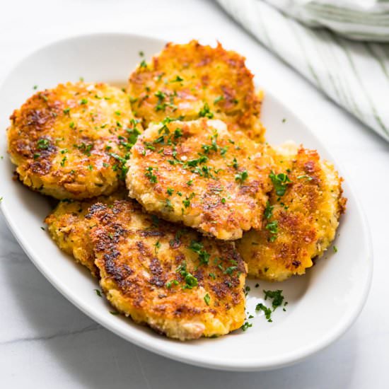 Fried Potato Cakes - Recipe photo by garlic and zest