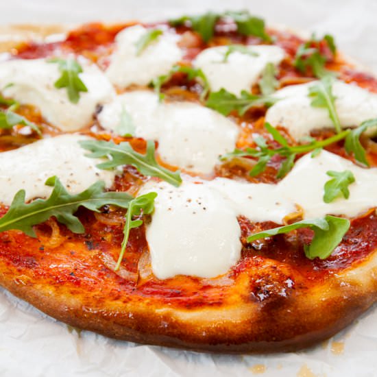 Burrata Pizza - Recipe photo by browniebites