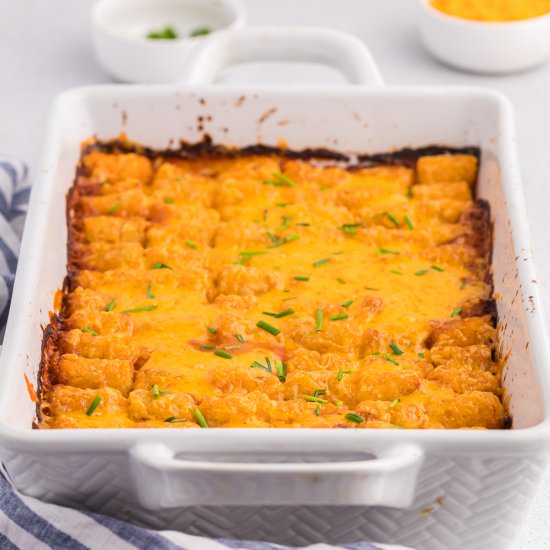 Sloppy Joe Tater Tot Casserole - Recipe photo by simplystacie