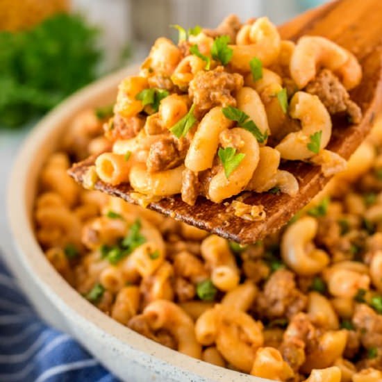 Homemade Hamburger Helper - Recipe photo by noshingwiththenolands