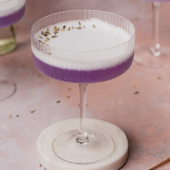 Lavender Gin Fizz - Recipe photo by afullliving