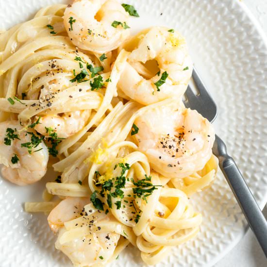 Creamy Prawn Linguine - Recipe photo by itsnotcomplicatedrecipes