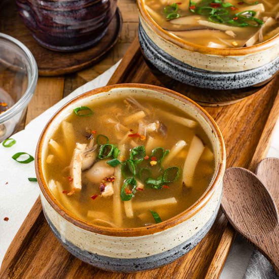 Vegan Hot & Sour Soup! - Recipe photo by tastythriftytimely