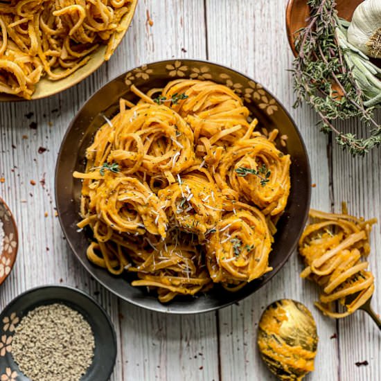 Roasted Butternut Squash Pasta - Recipe photo by jenna@heavenlyspiced.com