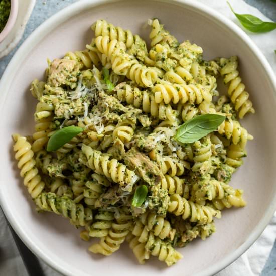 Pesto Tuna Pasta - Recipe photo by Mrs Jones Kitchen