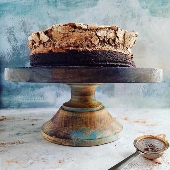 Brownie Cake + Chocolate Meringue - Recipe photo by WhiskingWolf