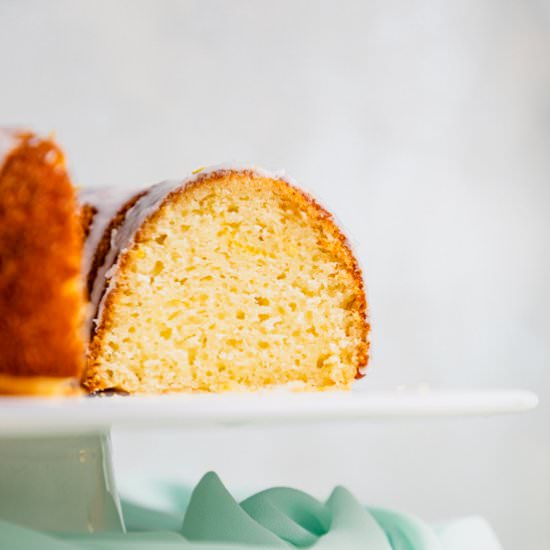 Gluten Free Lemon Cake - Recipe photo by ScienceandCrumbs