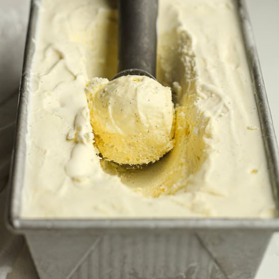 Homemade Vanilla Bean Ice Cream - Recipe photo by suebeehomemaker