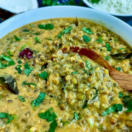 Easy Sprouted Mung Bean Curry - Recipe photo by Sheeba@gohealthy