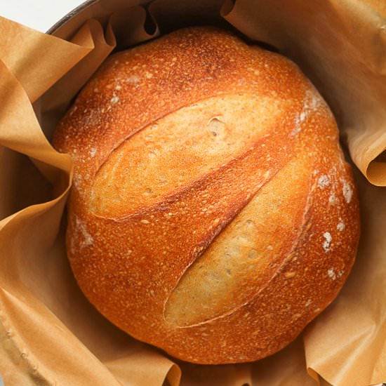 Overnight Sourdough Bread - Recipe photo by suebeehomemaker