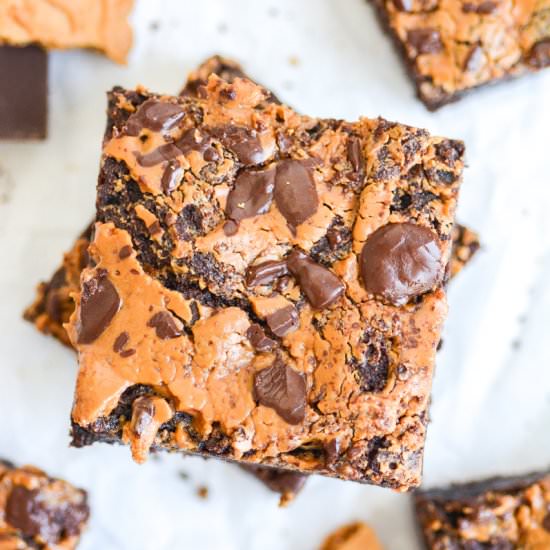 Vegan Biscoff Brownies - Recipe photo by earthly provisions